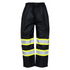 Hi-Vis Two Tone Orange/Black Rain Pants with Reflective Strips