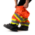 Hi-Vis Two Tone Orange/Black Rain Pants with Reflective Strips