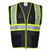 Hi-Vis Two Toned Mesh Safety Vest with 2” Reflective Strips and Pockets