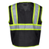 Hi-Vis Two Toned Mesh Safety Vest with 2” Reflective Strips and Pockets