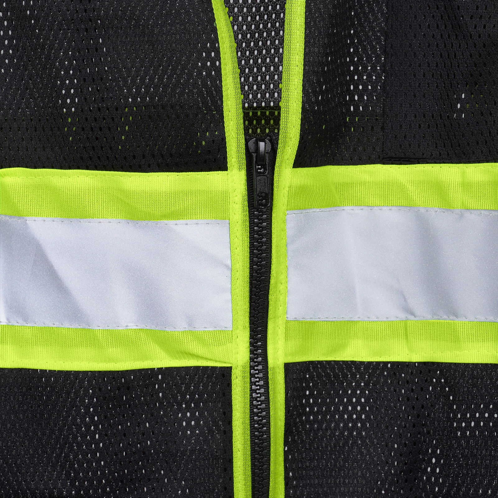 Hi-Vis Two Toned Mesh Safety Vest with 2” Reflective Strips and Pockets