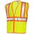 Hi-Vis Two Toned Mesh Safety Vest with 2” Reflective Strips and Pockets