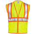 Hi-Vis Two Toned Mesh Safety Vest with 2” Reflective Strips and Pockets