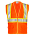 Hi-Vis Two Toned Mesh Safety Vest with 2” Reflective Strips and Pockets