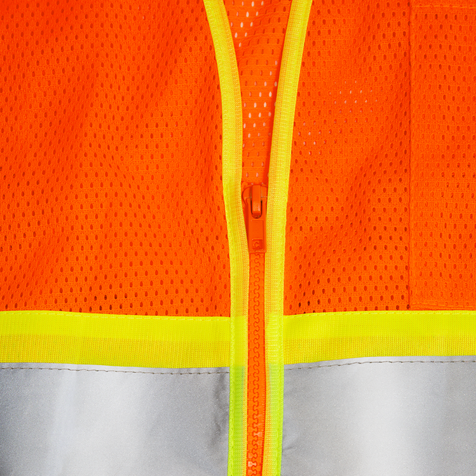 Hi-Vis Two Toned Mesh Safety Vest with 2” Reflective Strips and Pockets