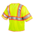 Hi-Vis Two Toned Mesh Sleeved Safety Vest with 2” Reflective Strips and Pockets