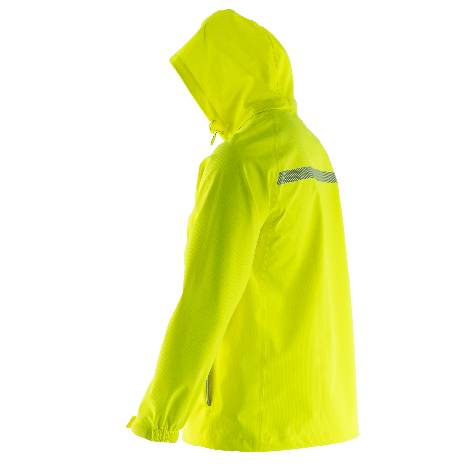 Hi Vis Waterproof Ripstop Jacket with Reflective Heat Transfer Tapes