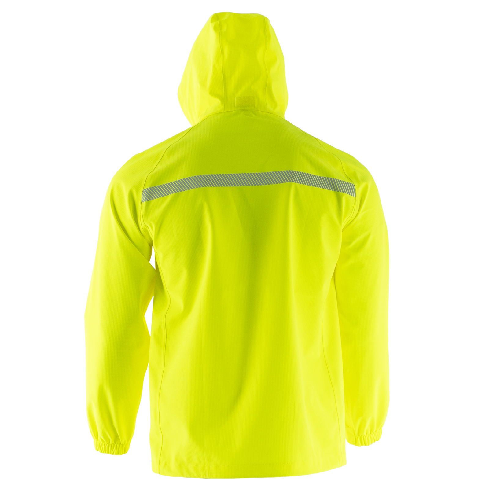 Hi Vis Waterproof Ripstop Jacket with Reflective Heat Transfer Tapes