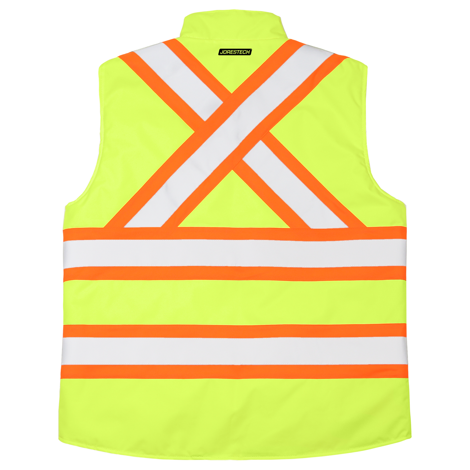 Hi-Vis X-Back Reversible Insulated Safety Vest with Reflective Strips