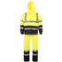 Hi-Vis Yellow/Black Rain Set - Pants & Jacket with 2" Reflective Strips