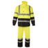 Hi-Vis Yellow/Black Rain Set - Pants & Jacket with 2" Reflective Strips