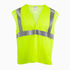 Hi-Vis Yellow Mesh Tearaway Safety Vest with 2” Reflective Strips and Pocket