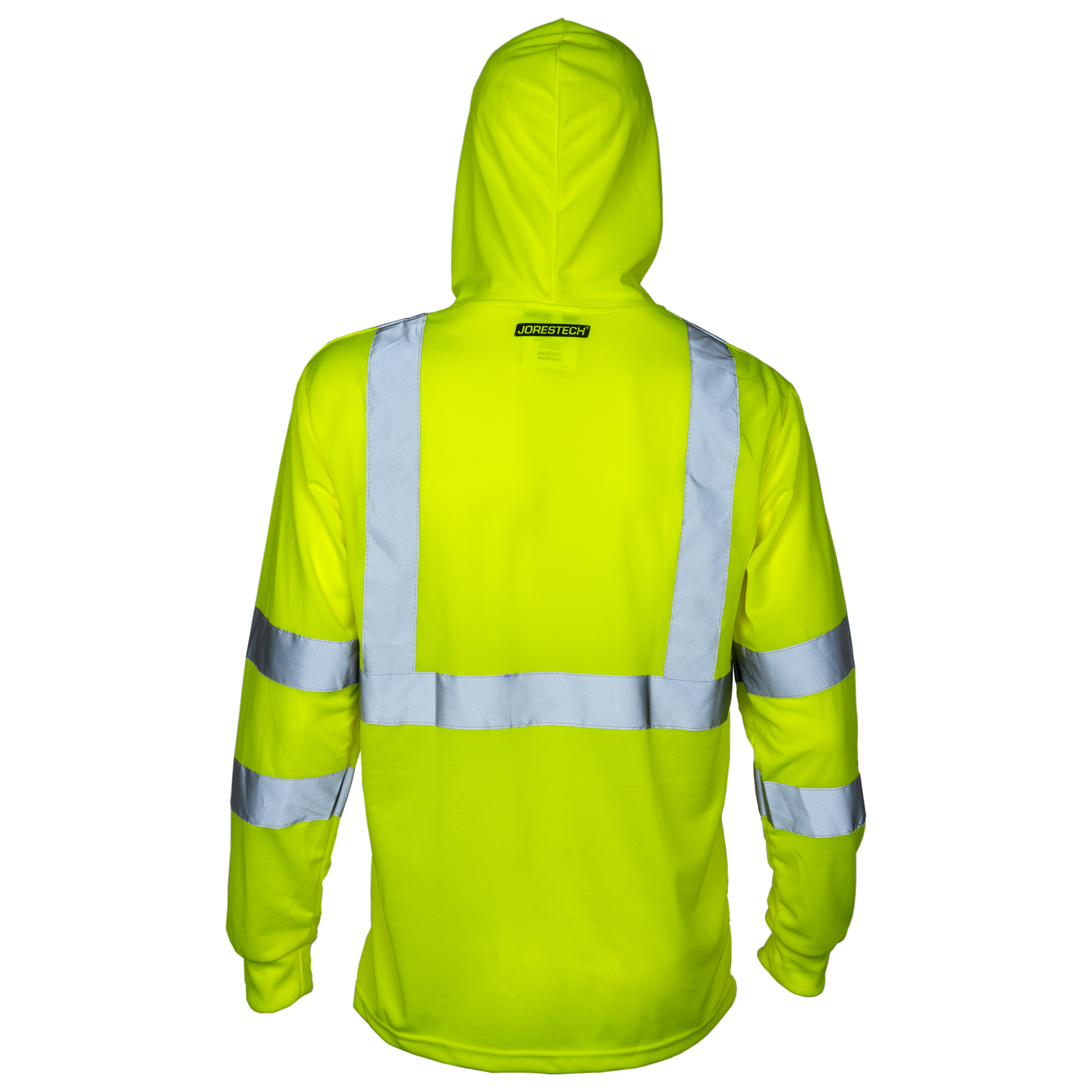 High Visibility Long Sleeve Safety Shirt With Reflective Strips and Hoodie