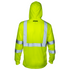 High Visibility Long Sleeve Safety Shirt With Reflective Strips and Hoodie