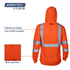 High Visibility Long Sleeve Safety Shirt With Reflective Strips and Hoodie