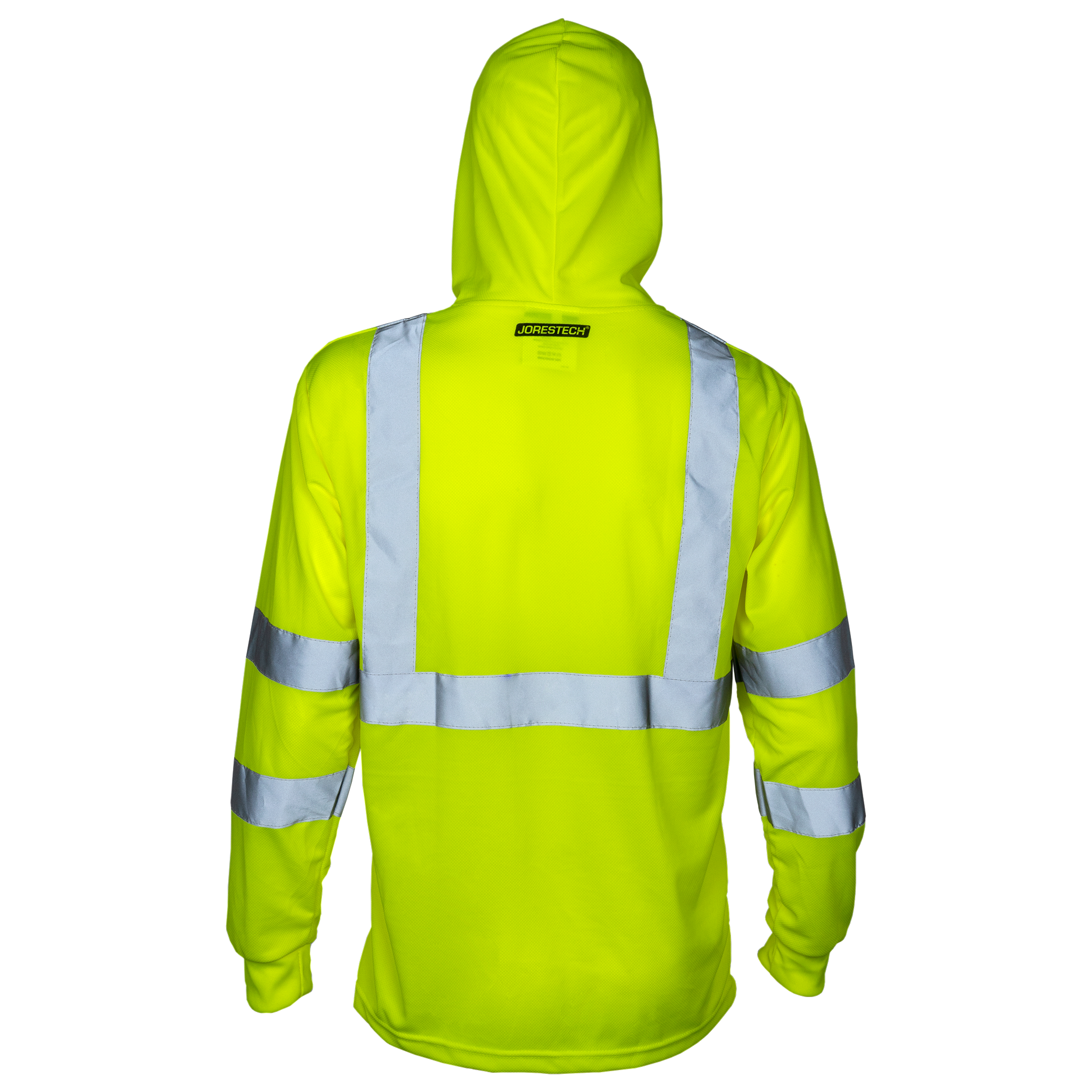 High Visibility Long Sleeve Safety Shirt With Reflective Strips and Hoodie