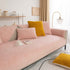 Luxury Sherpa Fleece Solid Sofa Towels Thickened Plush Non Slip Sofa Cushion Covers