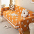 Comfy Four-Leaf Clover Hope Faith Love Luck Blanket for Couch, Chenille Scratch Proof Sofa Blanket Covers