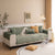 Soft Furry Velvet Plush Non-Slip Sofa Cover Quilted Palm Leaves Sectional Couch Cover for Kids and Pets