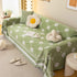 Comfy Four-Leaf Clover Hope Faith Love Luck Blanket for Couch, Chenille Scratch Proof Sofa Blanket Covers