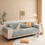 Soft Furry Velvet Plush Non-Slip Sofa Cover Quilted Palm Leaves Sectional Couch Cover for Kids and Pets