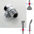 Water Flow Control Valve Brass G1/2 shower Flow Restrictor Adjustable Water Volume for HandHeld Shower Head Shut Off Valve