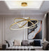 Large Ring Stainless Steel Light Fixture for Staircase