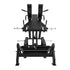 Excel Glute Line Hack Squat / Front Squat - Muscle D Fitness - Plate Load Squat Machine - Counter Balanced - Plate Storage Pegs