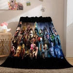 Halloween Horror Theme Flannel Fleece Throw Cosplay Blanket Sets