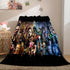 Halloween Horror Theme Flannel Fleece Throw Cosplay Blanket Sets