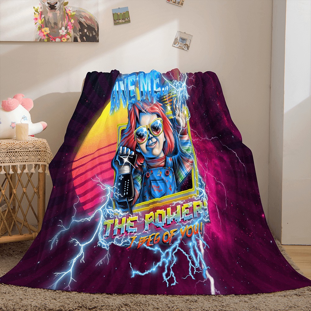 Halloween Horror Theme Flannel Fleece Throw Cosplay Blanket Sets