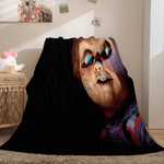 Halloween Horror Theme Flannel Fleece Throw Cosplay Blanket Sets