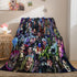 Halloween Horror Theme Flannel Fleece Throw Cosplay Blanket Sets