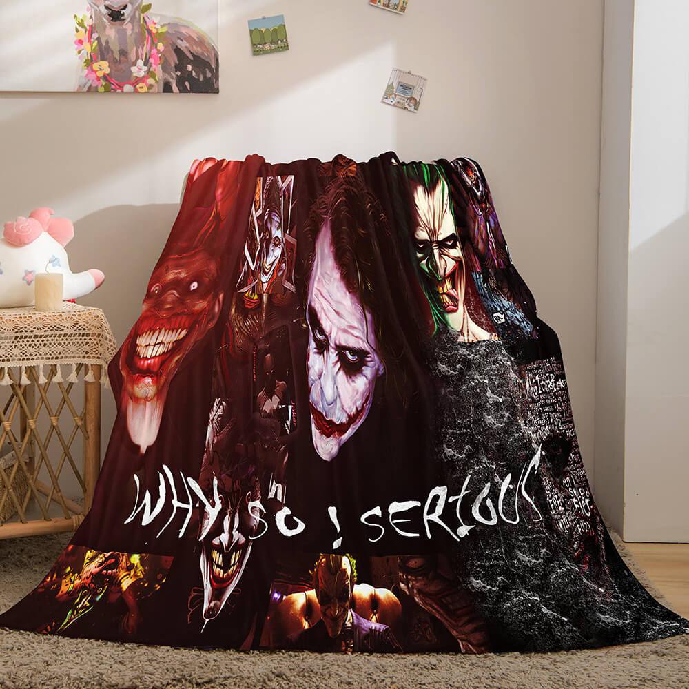 Halloween Horror Theme Flannel Fleece Throw Cosplay Blanket Sets