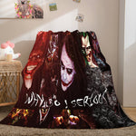 Halloween Horror Theme Flannel Fleece Throw Cosplay Blanket Sets