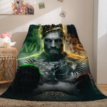Halloween Horror Theme Flannel Fleece Throw Cosplay Blanket Sets