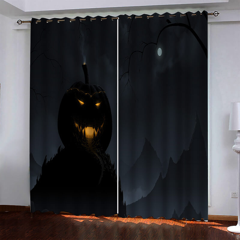 Halloween Pattern Curtains Blackout Window Drapes