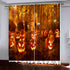 Halloween Pumpkin Decor Curtains Blackout Window Drapes
