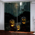 Halloween Pumpkin Decor Curtains Blackout Window Drapes