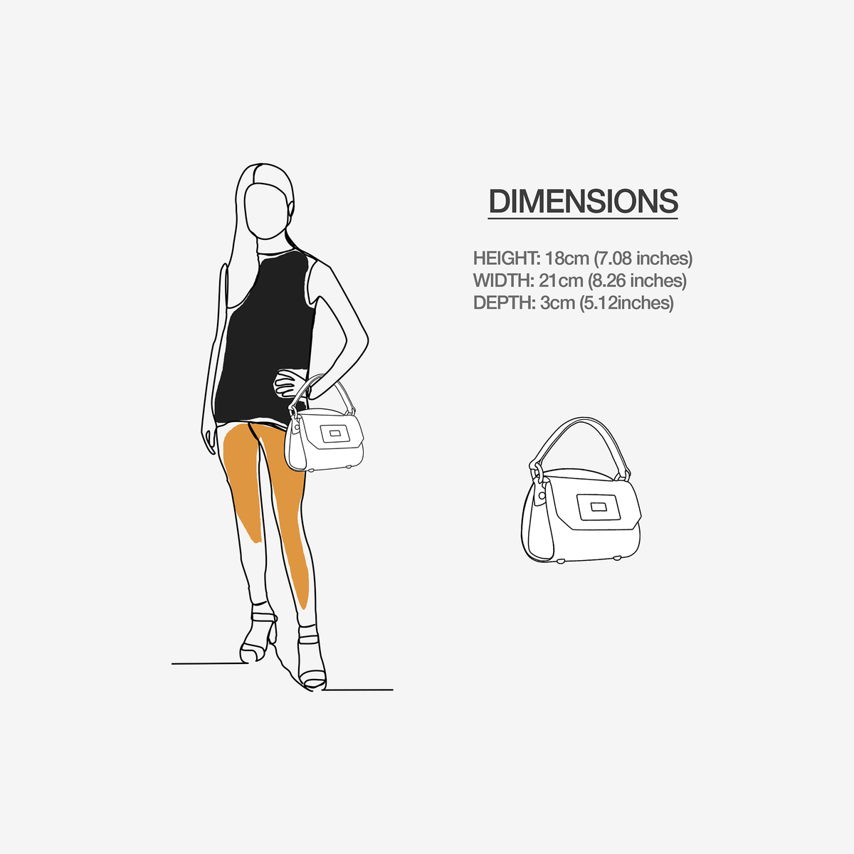 Handbag BYMANYC ® New York – Couture Vegan Mini Box in SoHo Midnight