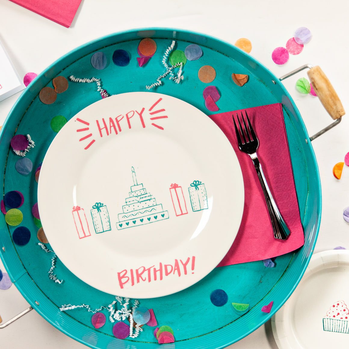 Happy Birthday - Mesh Stencil 8.5 x 11