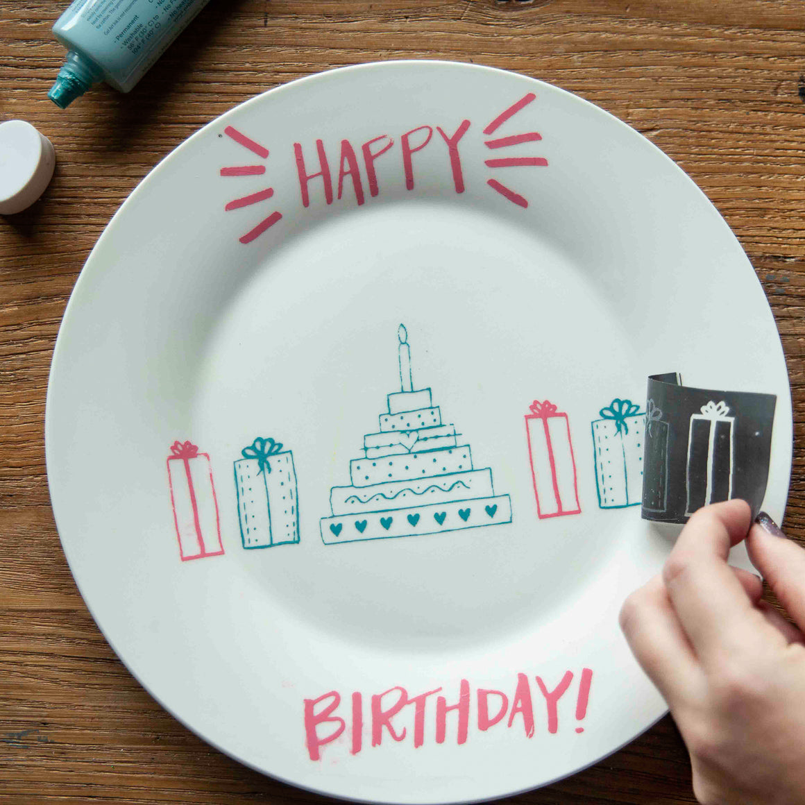 Happy Birthday - Mesh Stencil 8.5 x 11