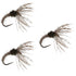 3 Pack Hares Ear Sakasa Kebari - Tenkara Flies - Size 14