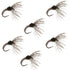 Hares Ear Sakasa Kebari - 6 Tenkara Flies - Size 10
