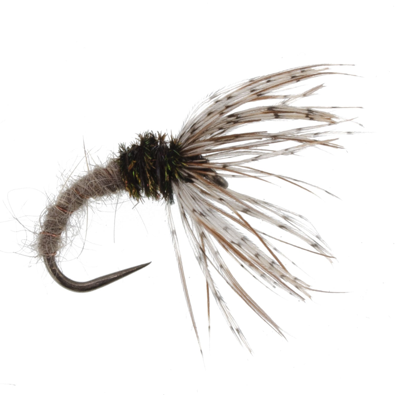 Hares Ear Sakasa Kebari - 6 Tenkara Flies - Size 10