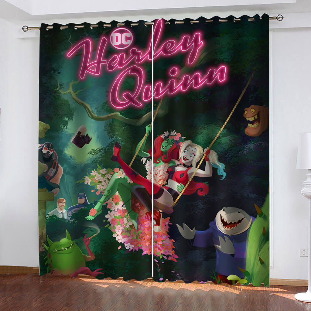 Harley Quinn Season 3 Curtains Blackout Window Drapes