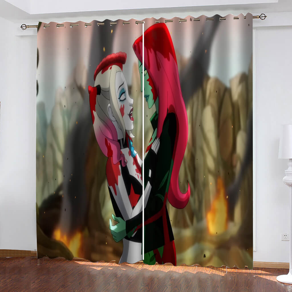 Harley Quinn Season 3 Curtains Blackout Window Drapes