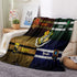 Harry Potter Blanket Pattern Flannel Throw Room Decoration