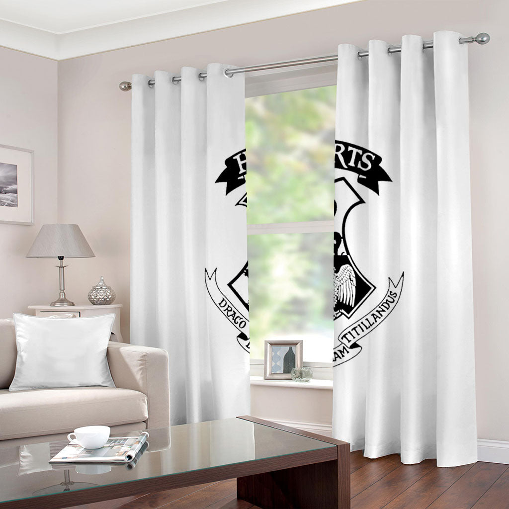 Harry Potter College Pattern Curtains Blackout Window Drapes Decoration