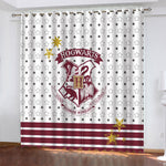 Harry Potter College Pattern Curtains Blackout Window Drapes Decoration